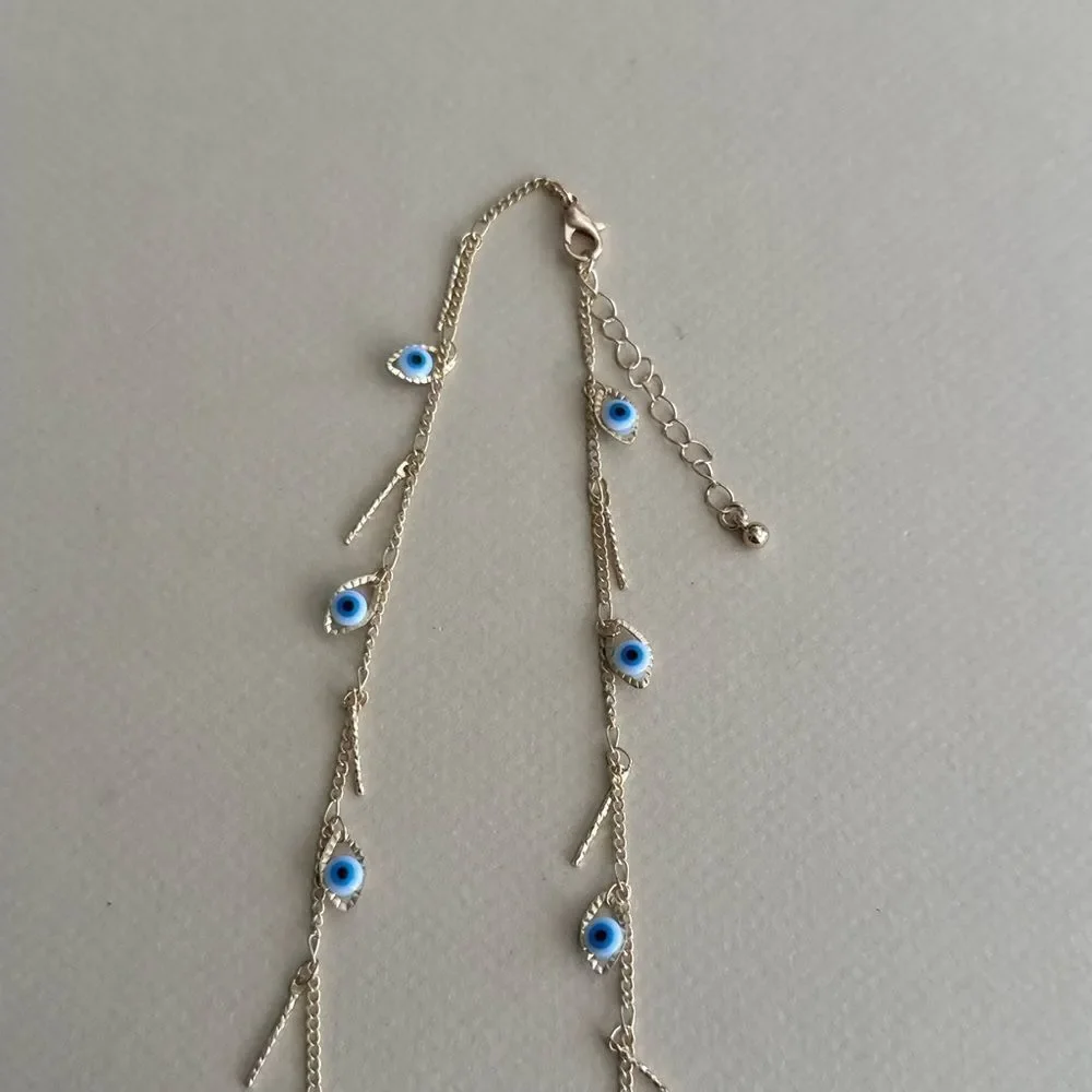 Gold Evil Eye Necklace N1895